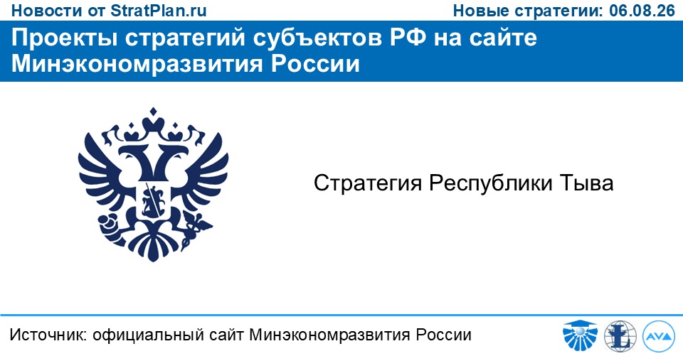 Проекты стратегий субъектов РФ на сайте Минэкономразвития России